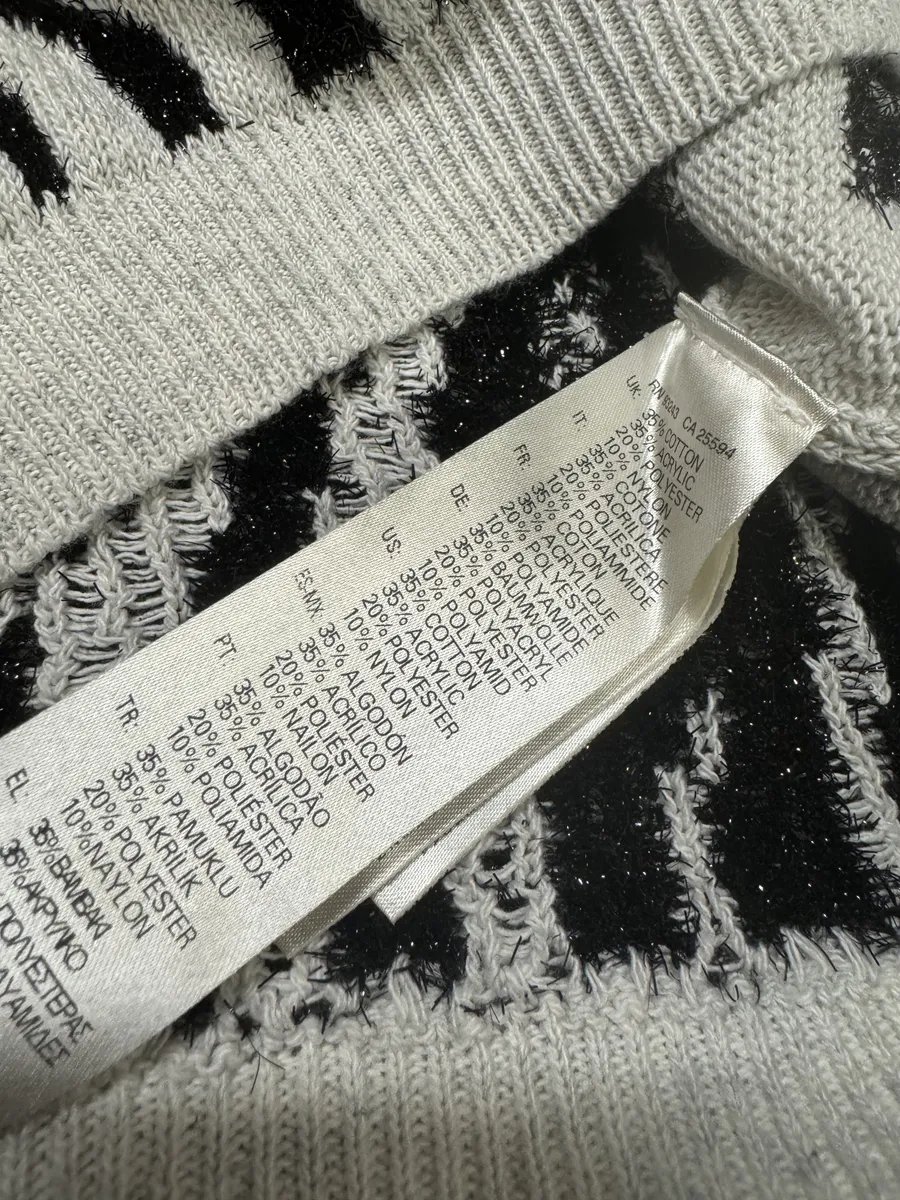 Diesel Zebra Grey & Black Sweater - Image 5