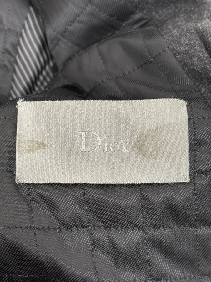 Dior Anthracite High Neck Bombers Jacket - Image 10