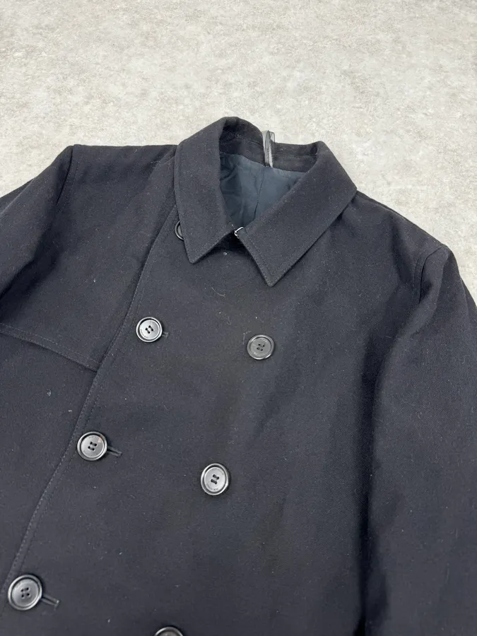 Dior Black Buttoned Wool Caban Jacket - Image 6