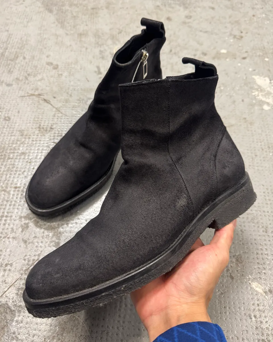 Dior Black Suede Leather Boots