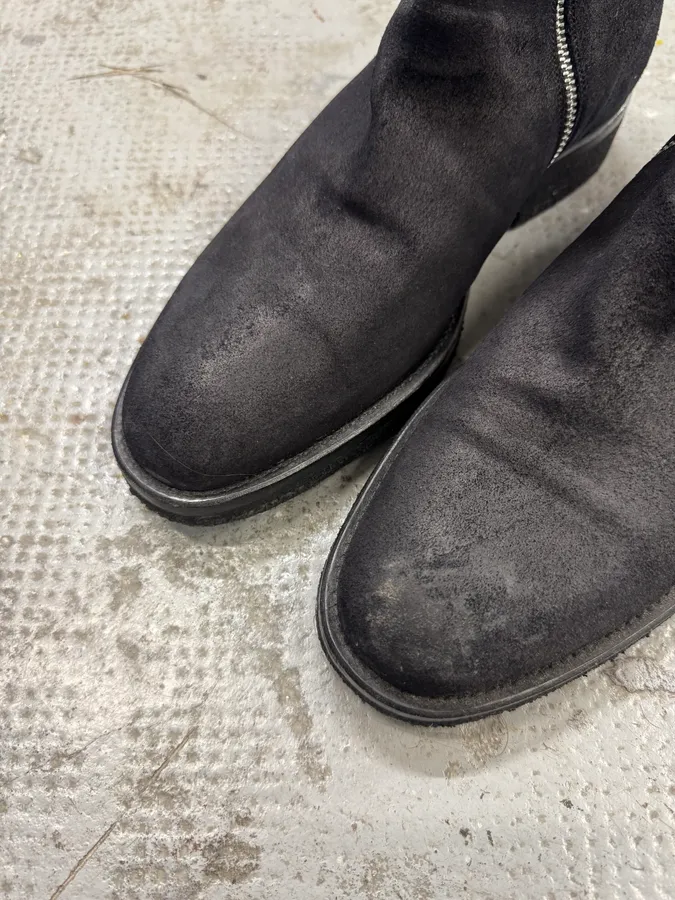 Dior Black Suede Leather Boots - Image 6