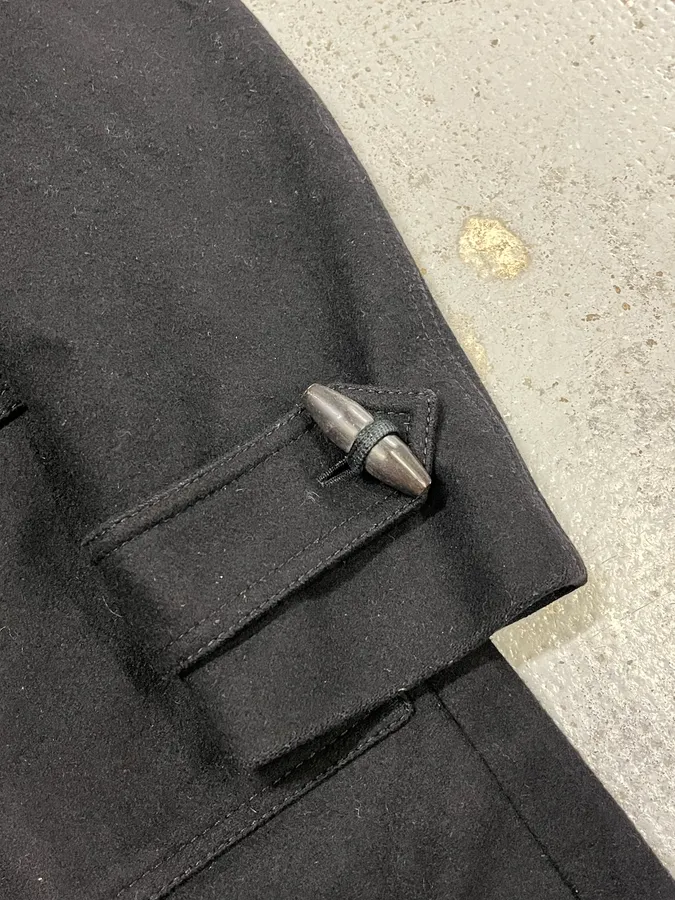Dior Black Wool Duffle Coat Toggle Button - Image 7