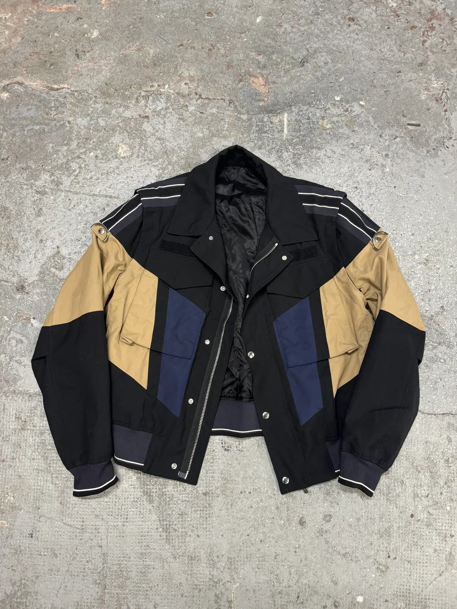 Dior Bomber Avant-Garde Jacket with Detachable Sleeves by Kris Van Assche - Image 5