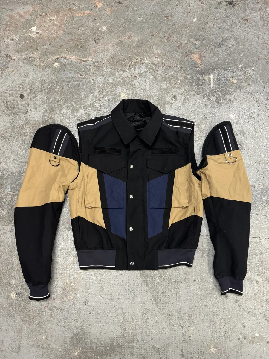 Dior Bomber Avant-Garde Jacket with Detachable Sleeves by Kris Van Assche - Image 7