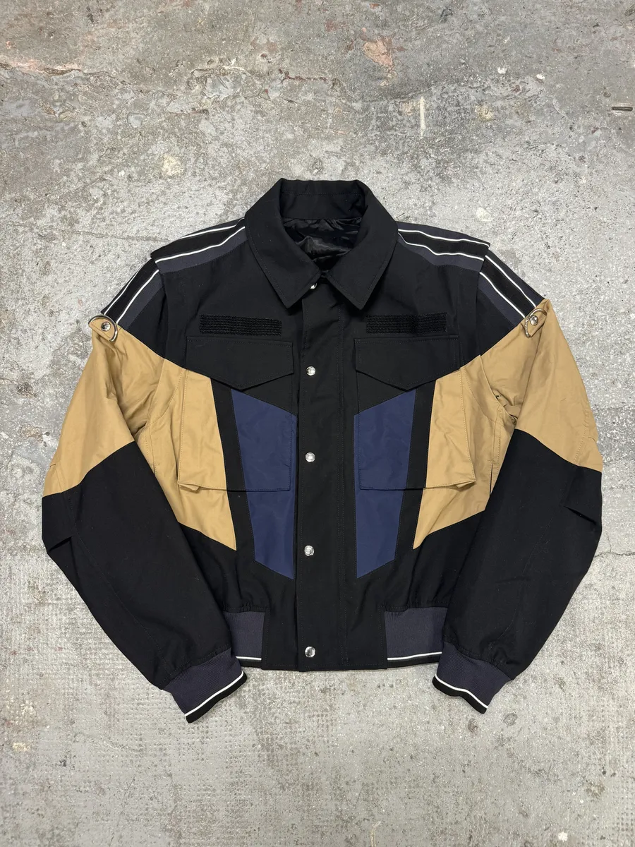 Dior Bomber Avant-Garde Jacket with Detachable Sleeves by Kris Van Assche - Image 9