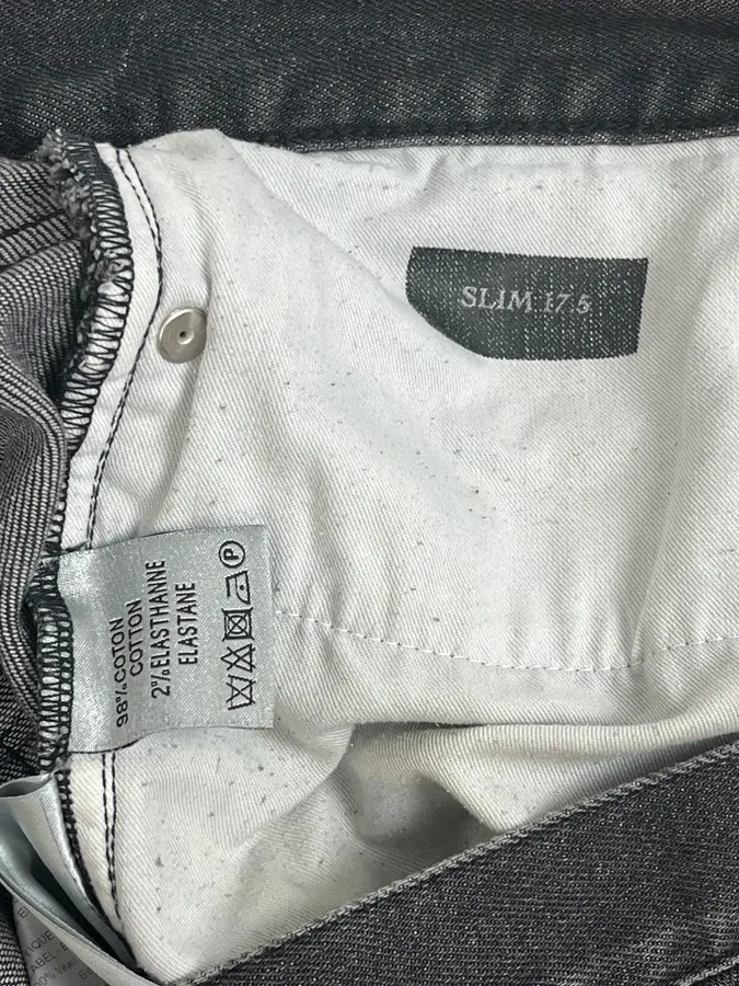 Dior Dark Grey Slim Denim Jeans - Image 11