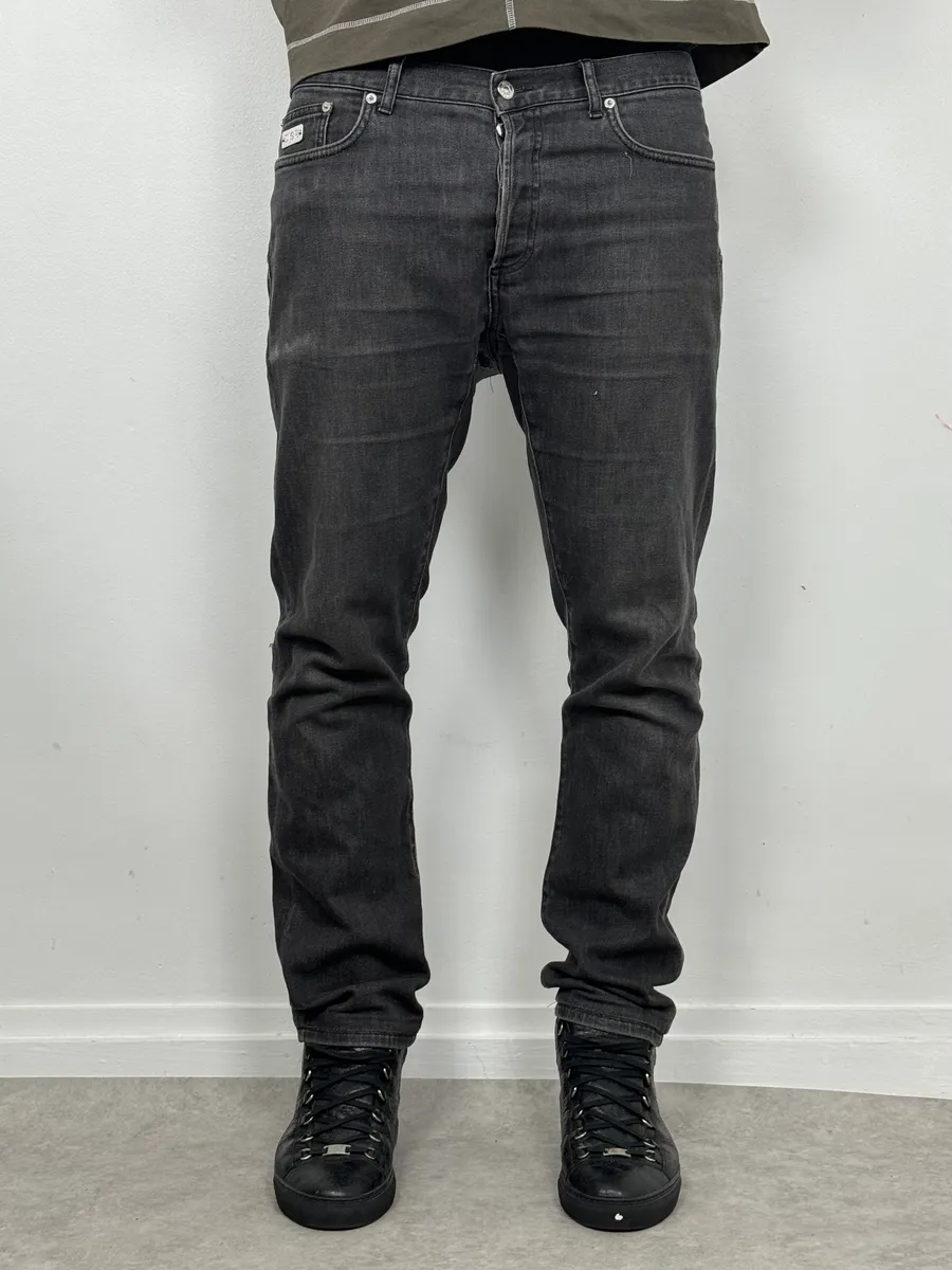 Dior Dark Grey Slim Denim Jeans - Image 2