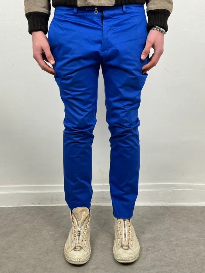 Dior Homme Blue Classy Tailored Pants by Kris Van Assche - Image 2