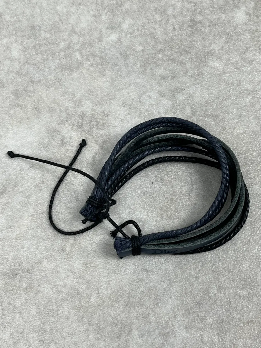 Dior Multi Laced Navy Bracelet - Image 5
