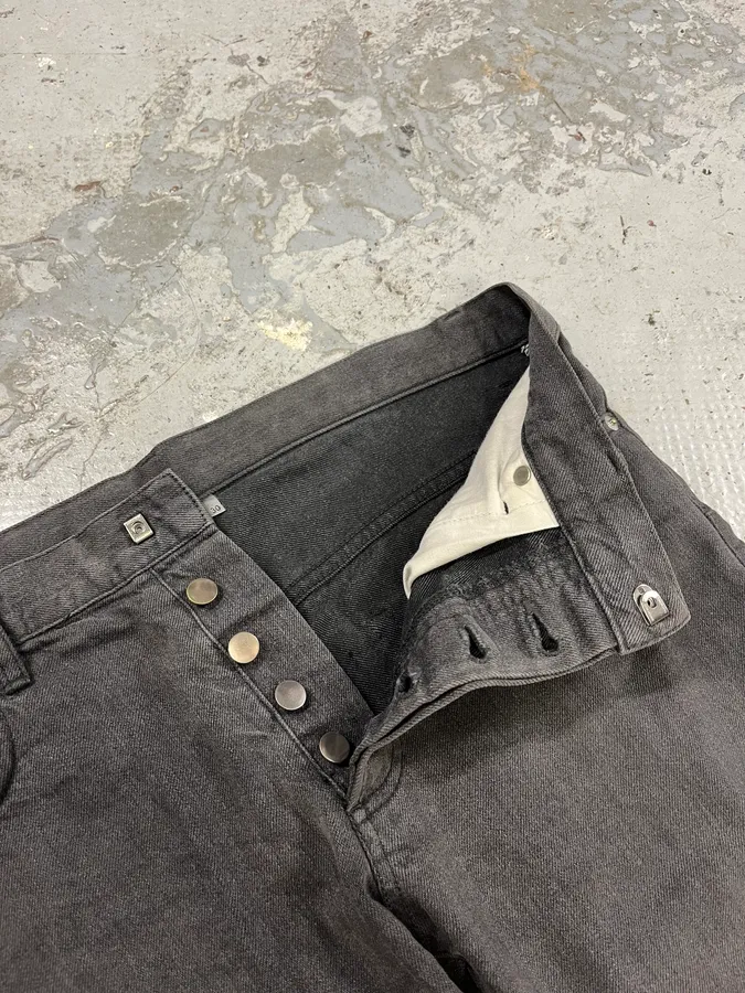 Dior Raw Grey Slim Jeans by Kris Van Assche - Image 10
