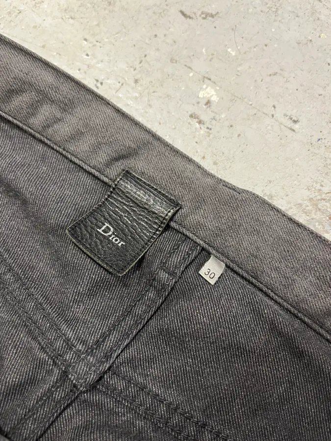 Dior Raw Grey Slim Jeans by Kris Van Assche - Image 11