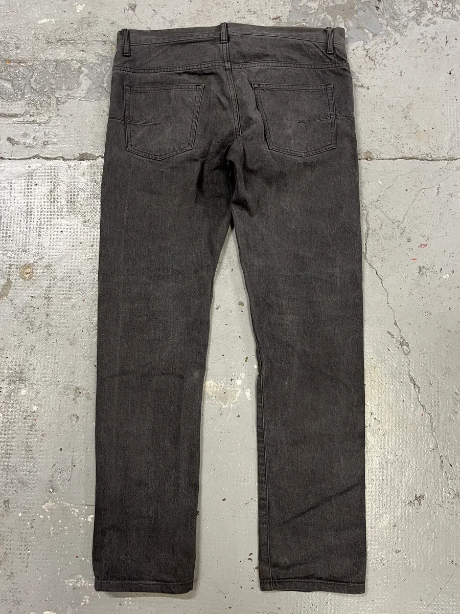 Dior Raw Grey Slim Jeans by Kris Van Assche - Image 5