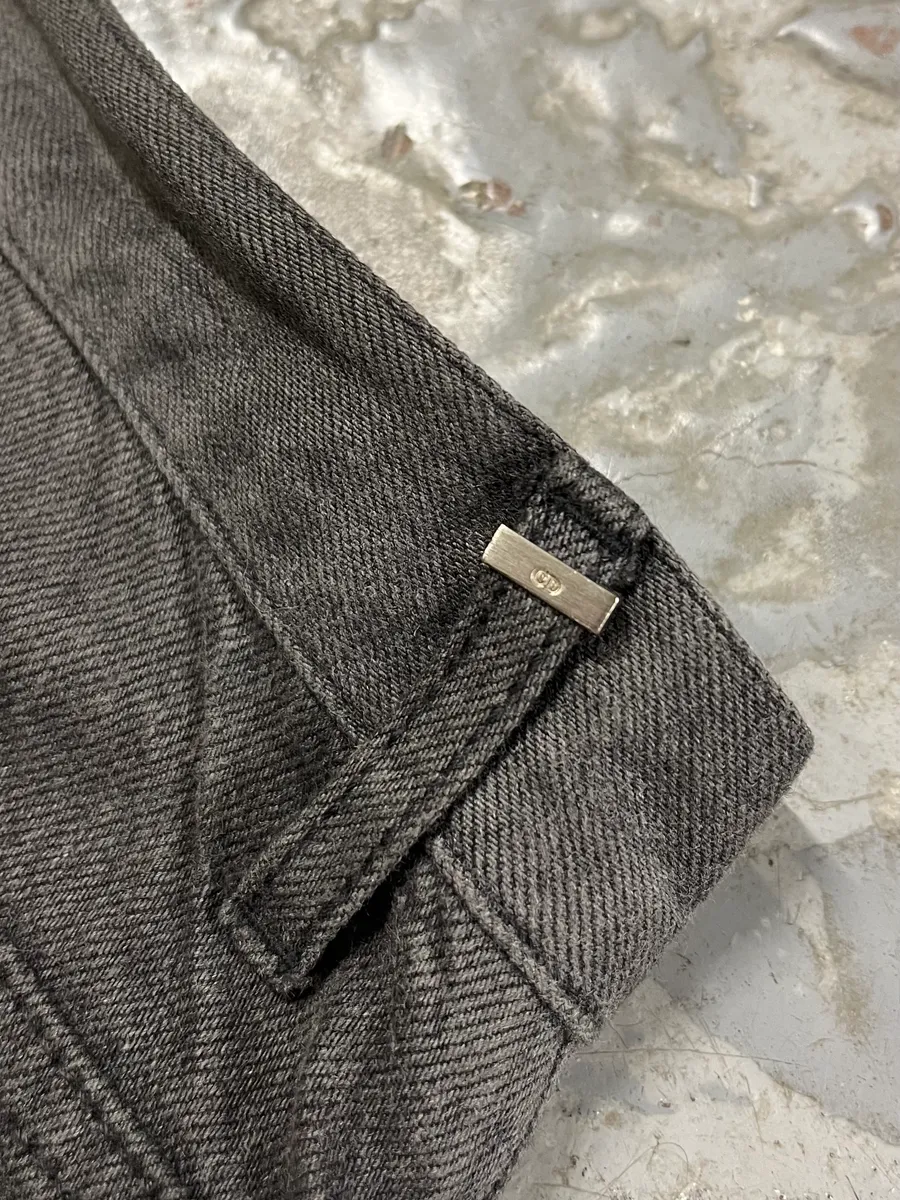Dior Raw Grey Slim Jeans by Kris Van Assche - Image 9