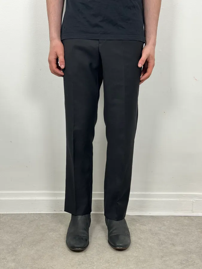 Dior Uniform Black Wool Classy Tailored Pants - Image 2