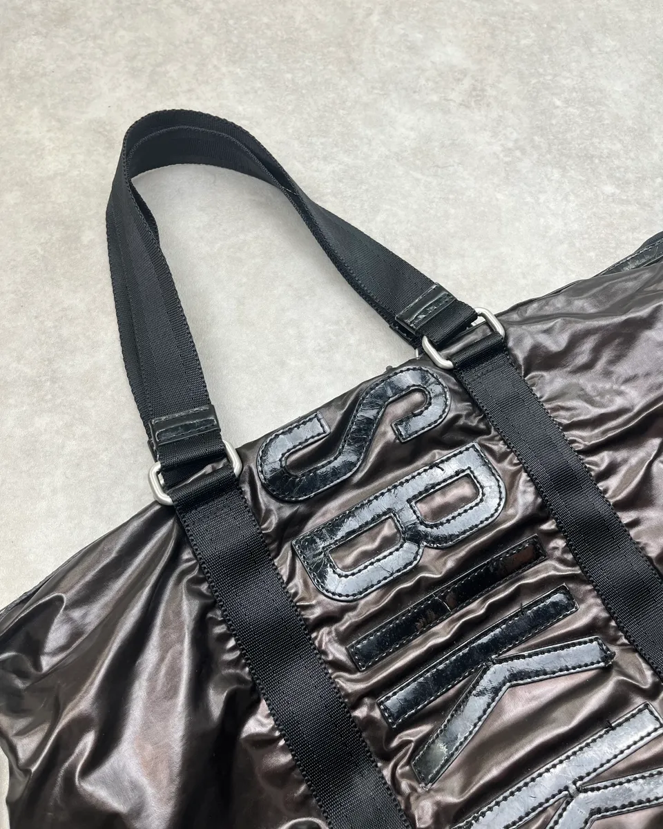 Dirk Bikkembergs Black Handle Dark Brown Sport Bag - Image 4
