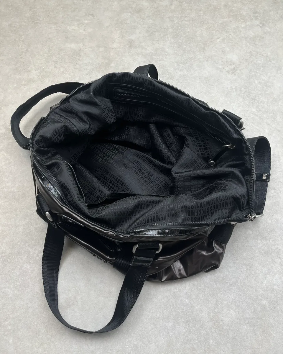 Dirk Bikkembergs Black Handle Dark Brown Sport Bag - Image 9