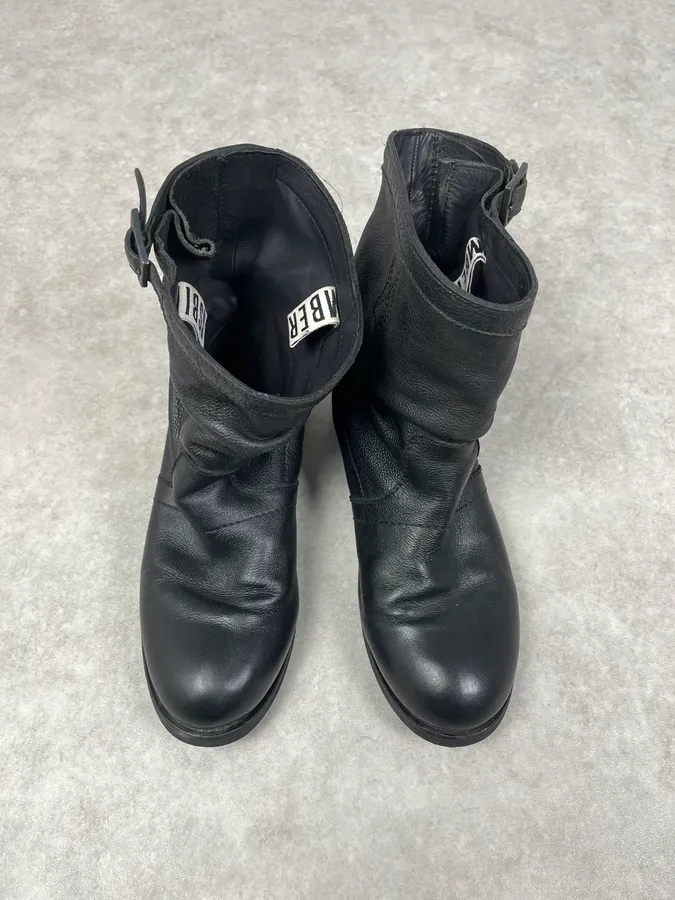 Dirk Bikkembergs Black Leather Ankle Boots - Image 2