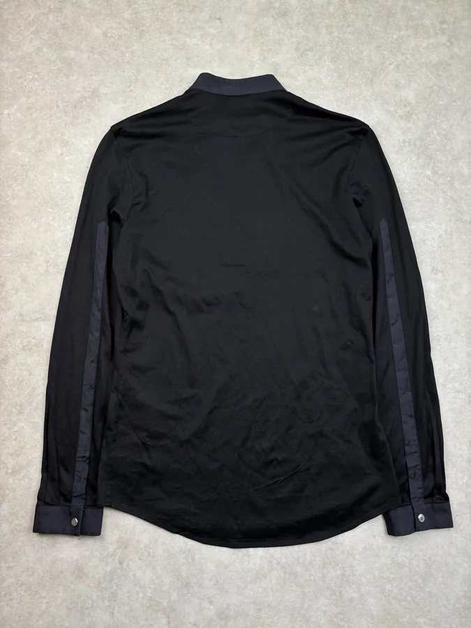 Dirk Bikkembergs Sport Couture Black Nylon Zip Polo Longsleeve - Image 6