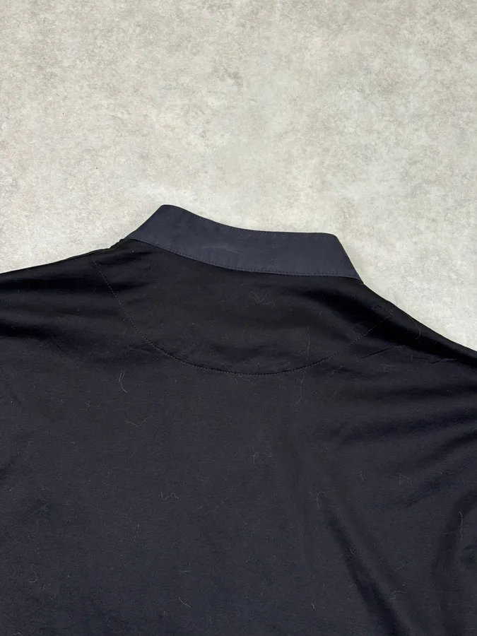 Dirk Bikkembergs Sport Couture Black Nylon Zip Polo Longsleeve - Image 7