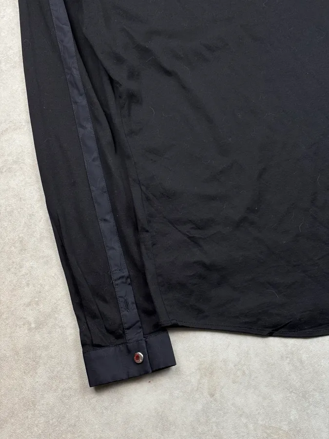 Dirk Bikkembergs Sport Couture Black Nylon Zip Polo Longsleeve - Image 8