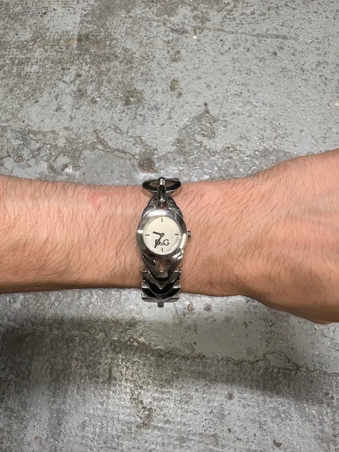 Dolce & Gabbana 2 Sides Contemporary Silver Steel Watch - Image 2