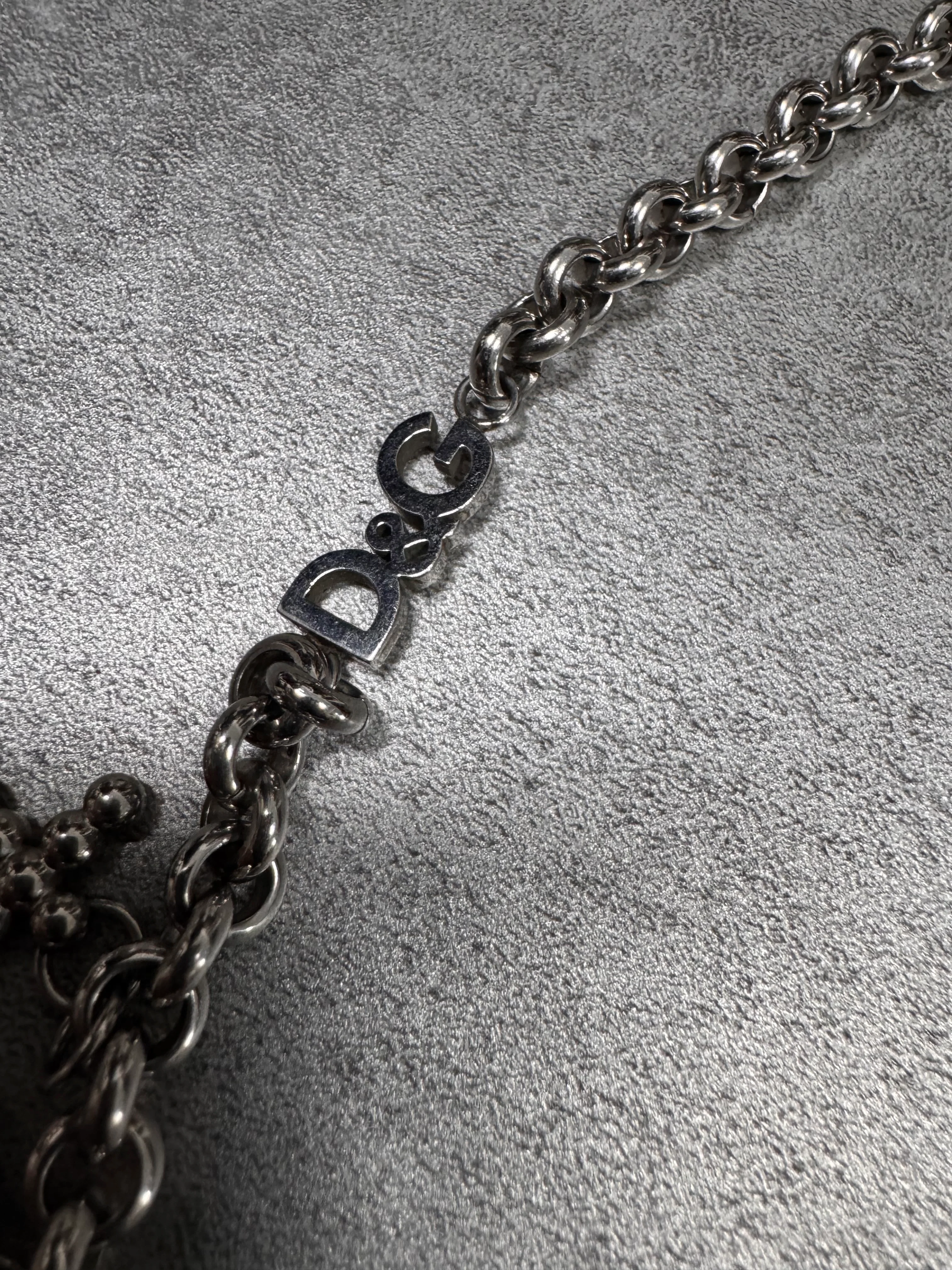 Dolce & Gabbana 7 Crosses Stainless Steel Choker Necklace - Image 3