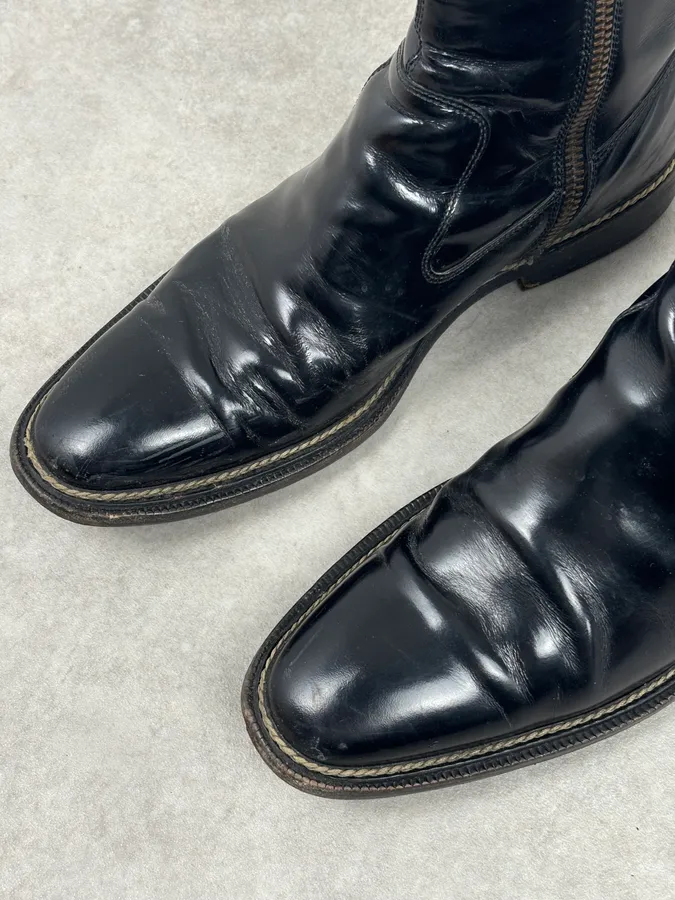 Dolce & Gabbana Black Leather Chelsea Boots - Image 7