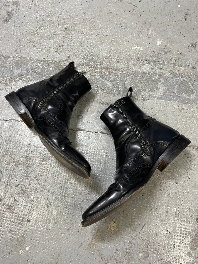 Dolce & Gabbana Black Leather Prestige Boots - Image 3