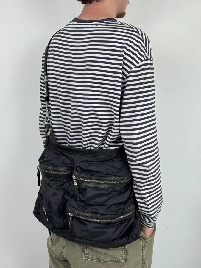 Dolce & Gabbana Black Multi Pocket Cross Body Bag - Image 3
