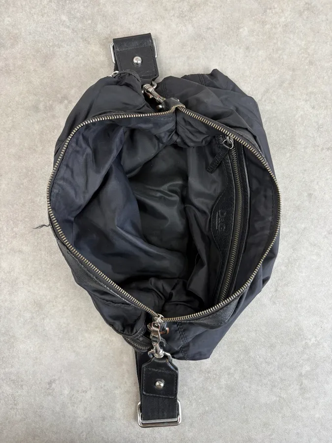 Dolce & Gabbana Black Multi Pocket Cross Body Bag - Image 6