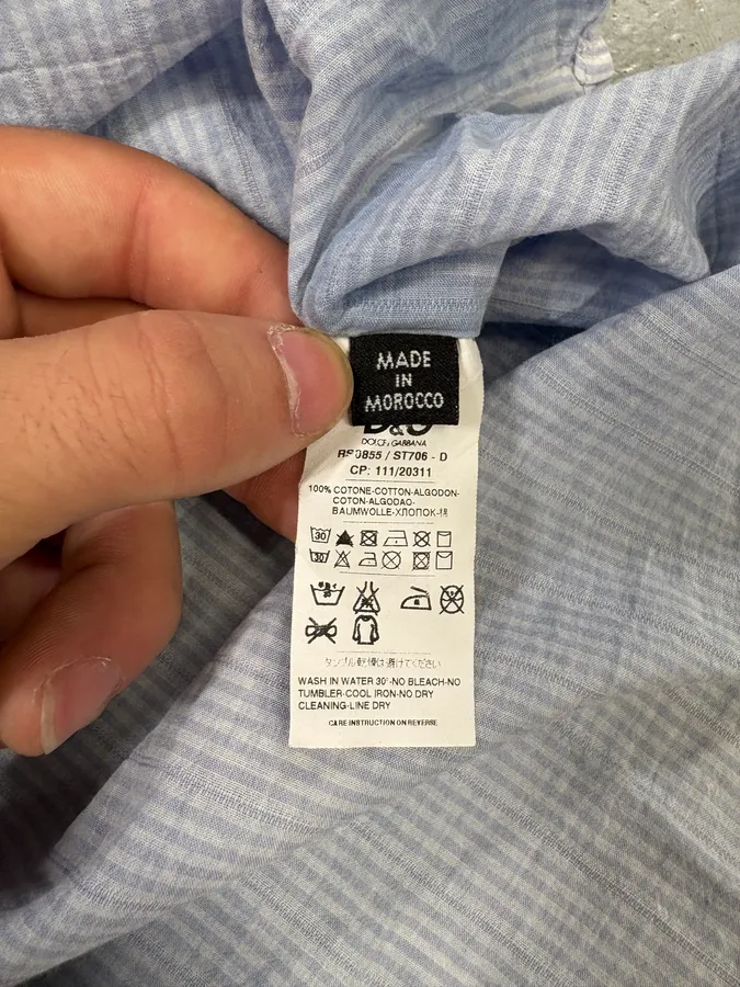 Dolce & Gabbana Blue Atmosphere Gradient Shirt - Image 10