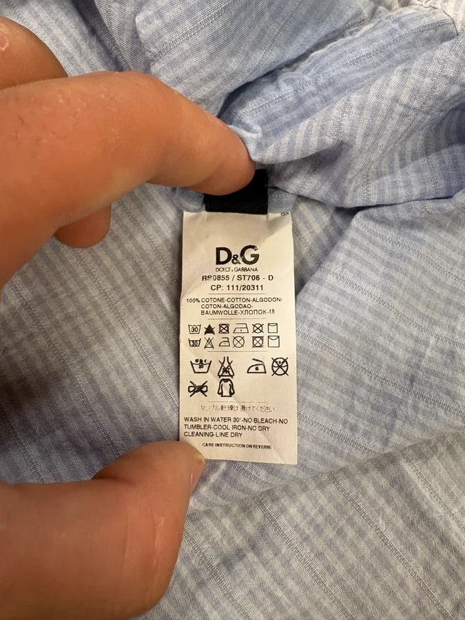 Dolce & Gabbana Blue Atmosphere Gradient Shirt - Image 11
