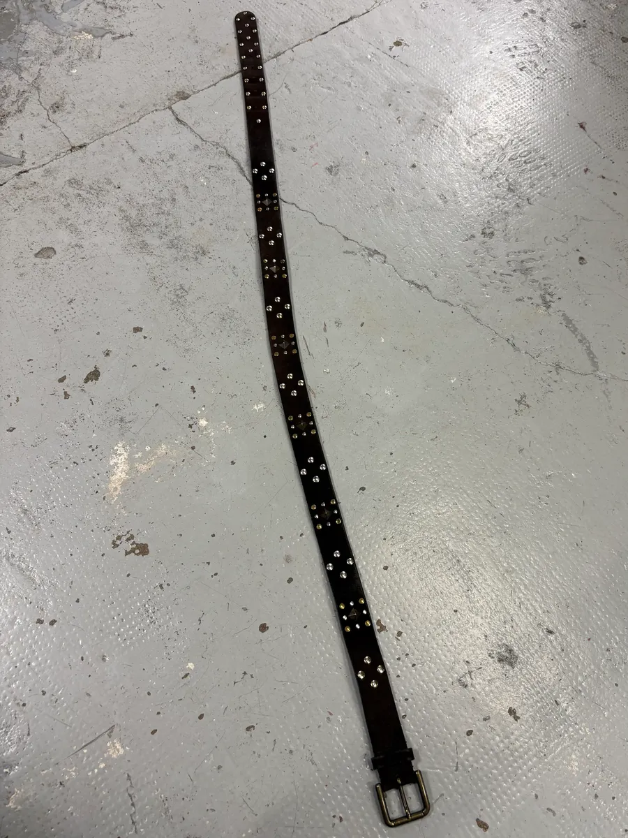 Dolce & Gabbana Brown Suede Studded Belt - Image 6