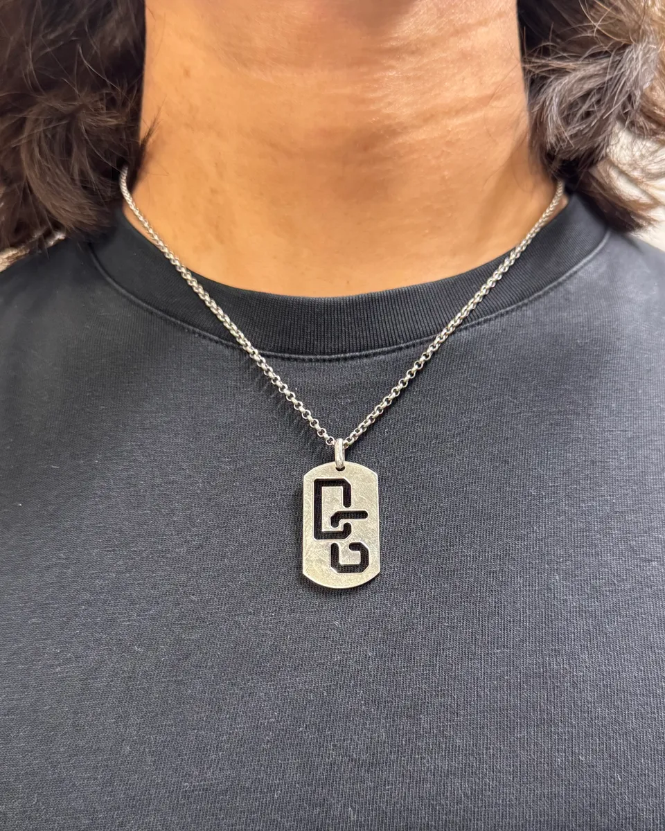 Dolce & Gabbana DG Dog Tag 925 Silver Necklace