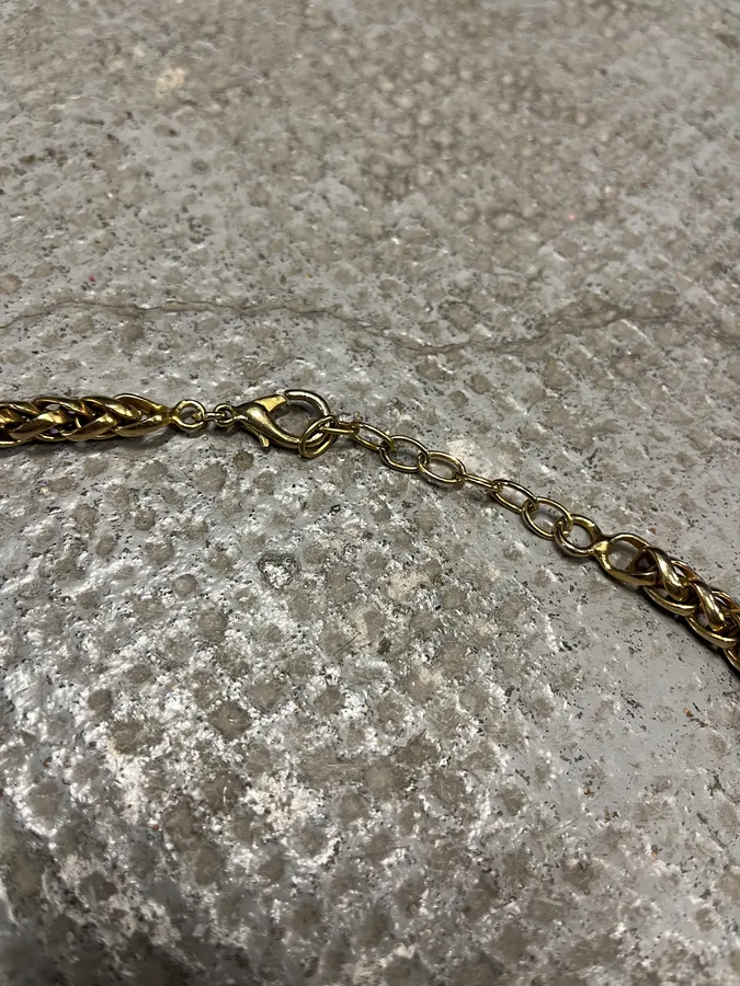 Dolce & Gabbana Green Lucky Gold Necklace - Image 5