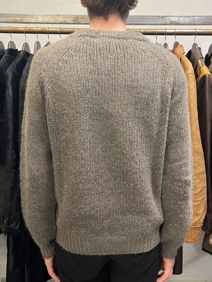 Dolce & Gabbana Grey Brown Wool Sweater - Image 3
