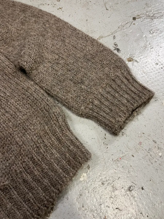Dolce & Gabbana Grey Brown Wool Sweater - Image 6