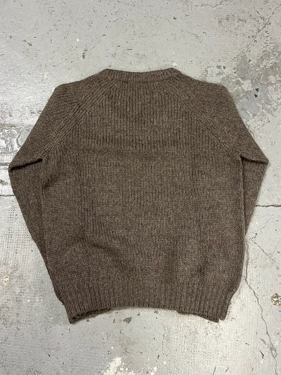 Dolce & Gabbana Grey Brown Wool Sweater - Image 8