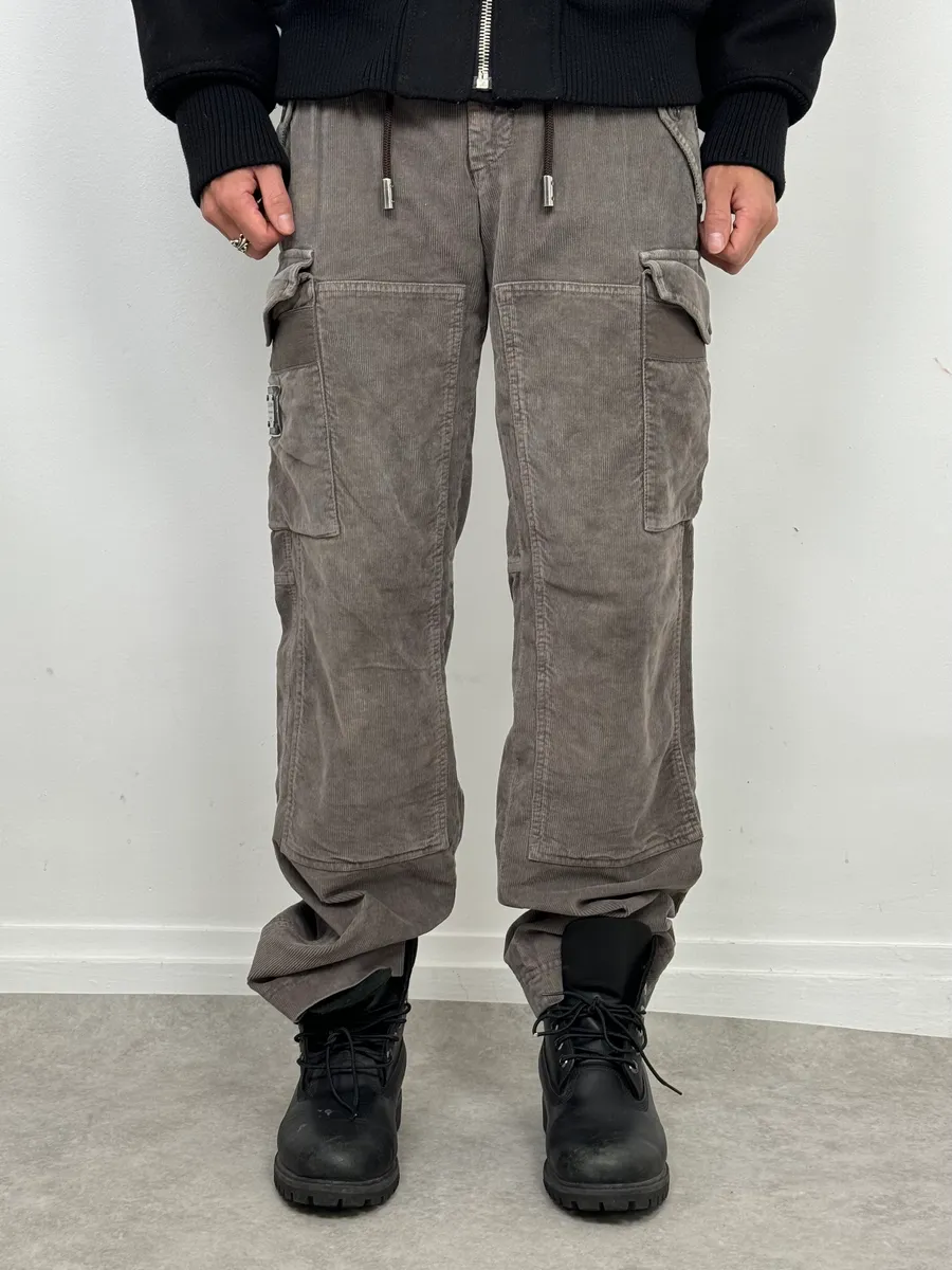 Dolce & Gabbana Grey Multipockets Cargo Pants