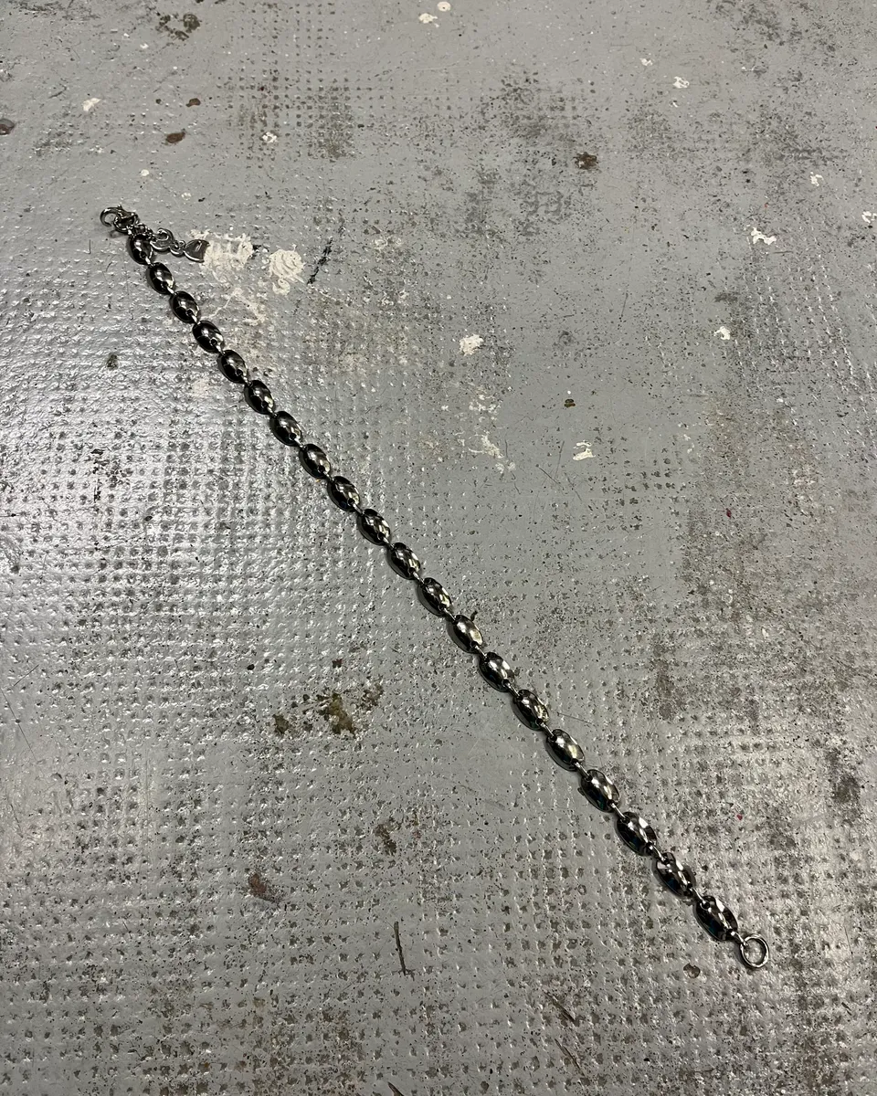 Dolce & Gabbana Grey Steel Cuban Link Necklace - Image 3