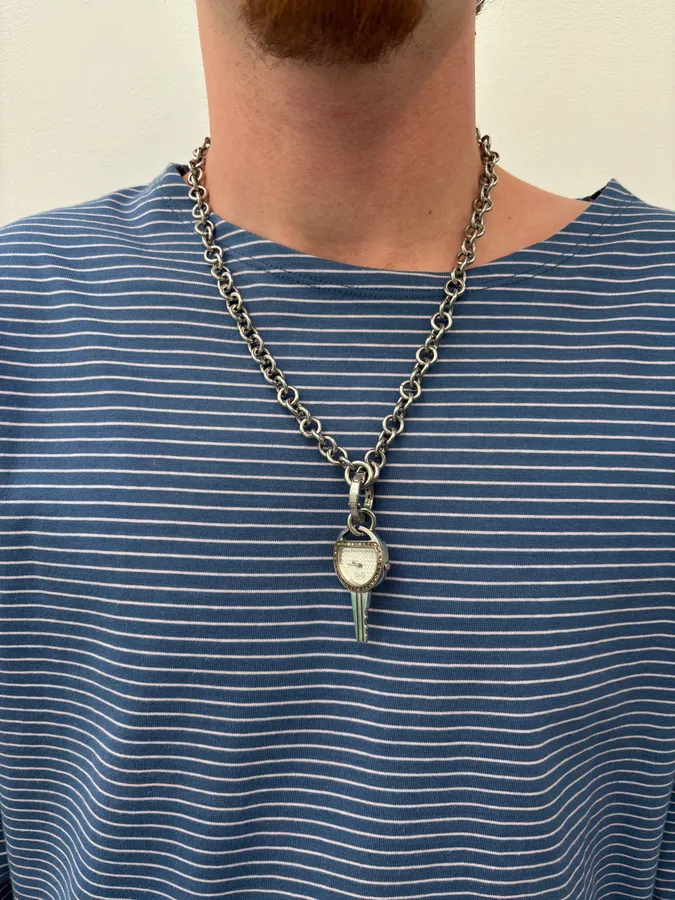Dolce & Gabbana Key Pendant Watch Necklace - Image 2