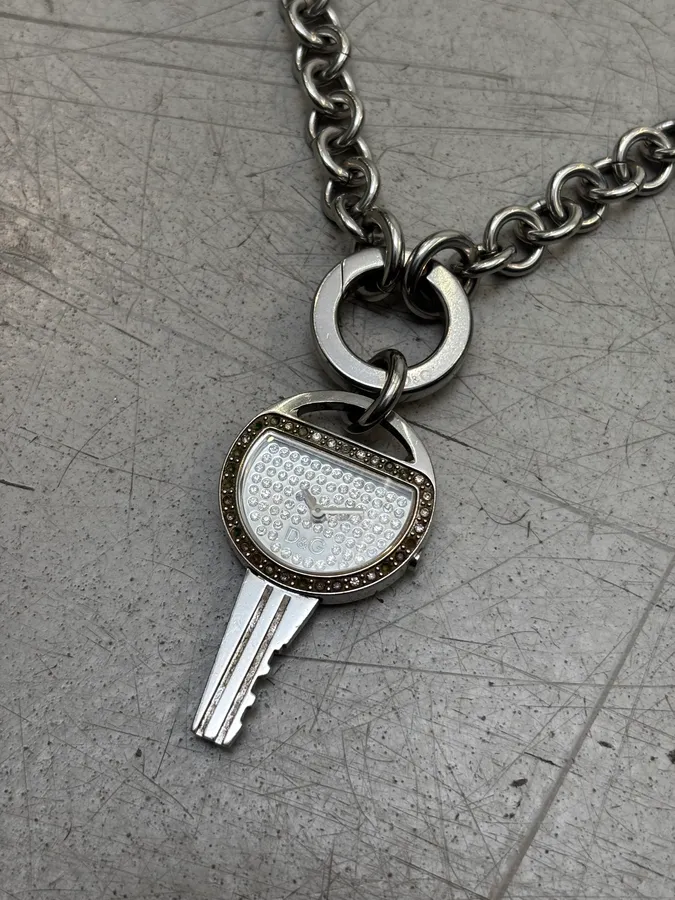 Dolce & Gabbana Key Pendant Watch Necklace - Image 4