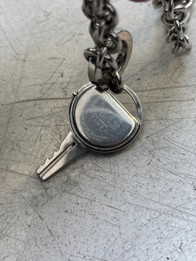 Dolce & Gabbana Key Pendant Watch Necklace - Image 5
