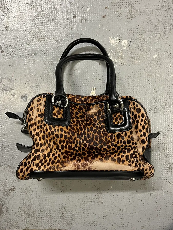 Dolce & Gabbana Lily Leopard Calf Hair Multi-Zip Handle Bag - Image 7