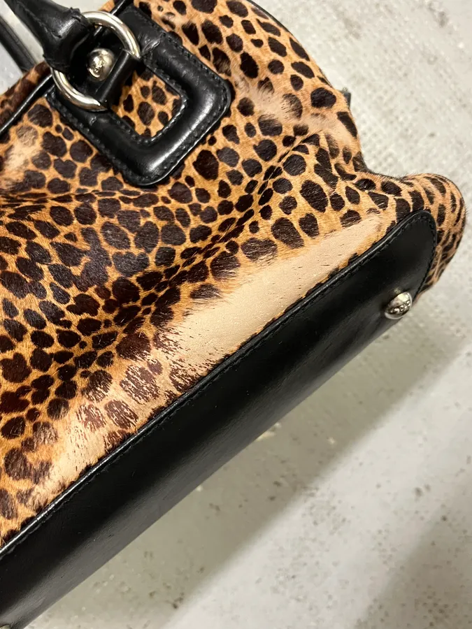 Dolce & Gabbana Lily Leopard Calf Hair Multi-Zip Handle Bag - Image 8