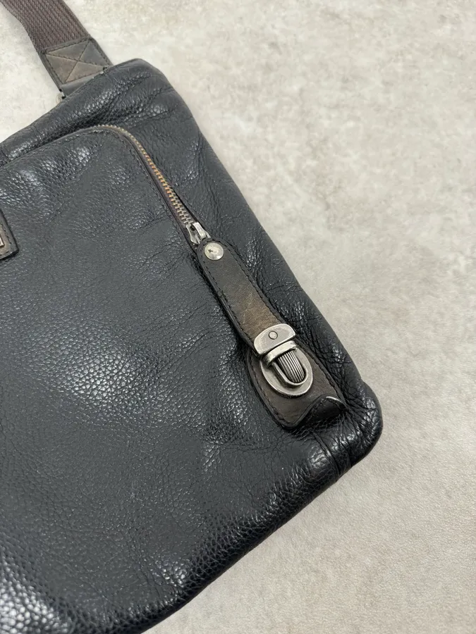 Dolce & Gabbana Lock Black Leather Shoulder Bag - Image 4