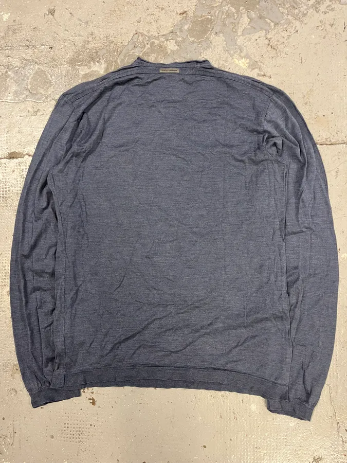 Dolce & Gabbana Minimalist Blue Grey Longsleeves - Image 6