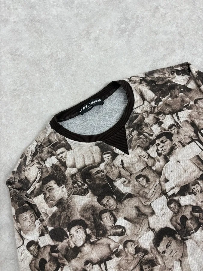 Dolce & Gabbana Mohamed Ali Boxing Grey Sweater - Image 5