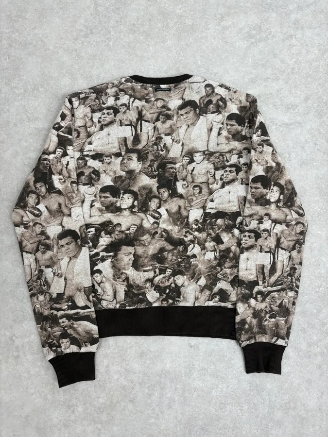 Dolce & Gabbana Mohamed Ali Boxing Grey Sweater - Image 6