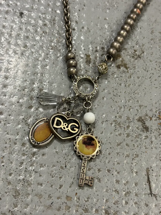 Dolce & Gabbana Silver Metal Charm Necklace - Image 3